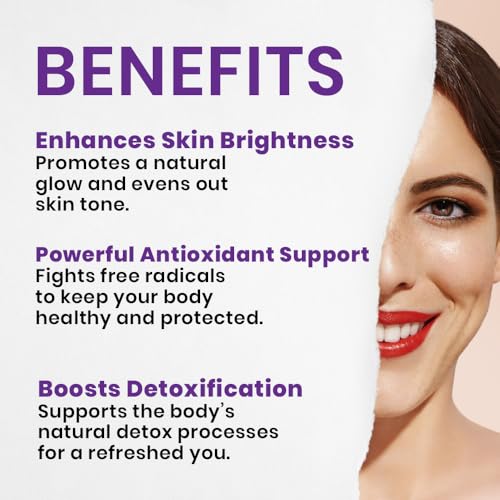 Image of Japanese Glutathione Capsules with Vitamin C |Antioxidant, Detox & Supports Glowing Skin | Helps in Healthy, Radiant & Youthful Skin |Pack of 1-30 Capsules