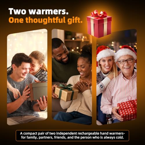 UNEEDTOO Hand Warmers Rechargeable, 2 Pack Magnetic, Up to 140°F, White - image 7