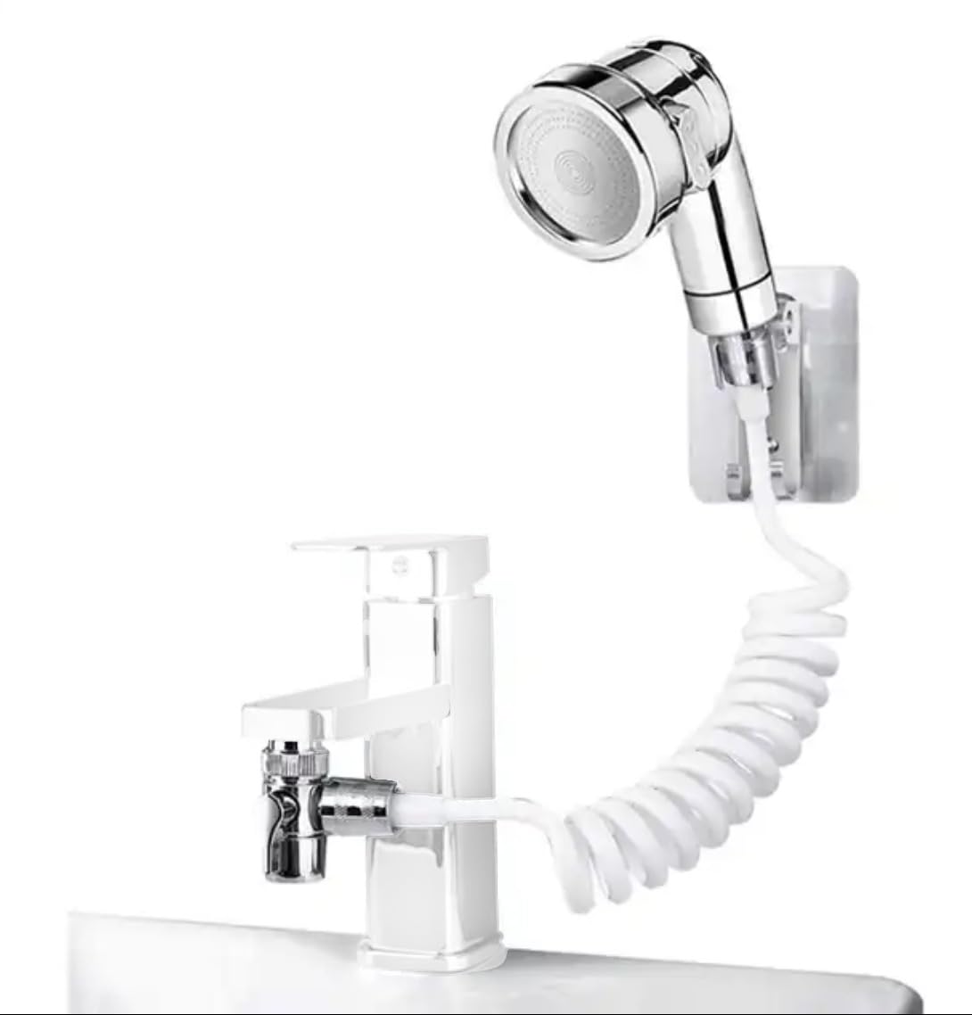24x7 eMall Tap extension with Hand shower for shampoo hair wash in basin faucet 2 in 1 valve to divert water bathroom spray with filter wash head in basin (Tap Not Included) (B0D39ZXYR7) Amazon Price History, Amazon Price Tracker