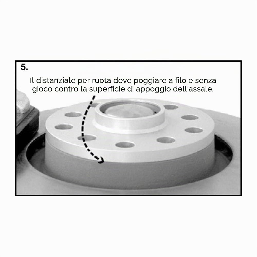 H&R Set di Distanziali per ruote DR-sistema 10mm per asse - Interasse 5x112 - Mozzo 66,5mm - Bulloni M14x1,5 - compatibile con Mercedes - Nero