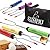 SUMPRI Marshmallow Roasting Sticks, Smores Skewers Telescoping Rotating Forks Set of 6 Hot Dog Fire Pit Outdoor Fireplace Campfire Accessories-6 Multicolored 34 Inch Extendable Steel Fork Camping Kit
