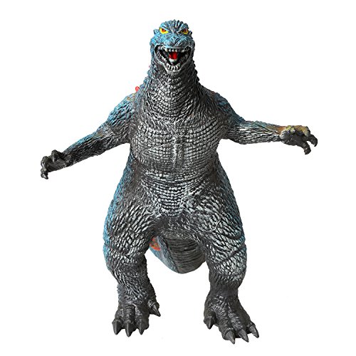 Rainbow yuango Godzilla 14" 13" 7" Standing Gojirasaurus Dinosaur Model Action Figure Toy Soft Vinyl Plastic Dino Movie Monster Series for Kids(Red)
