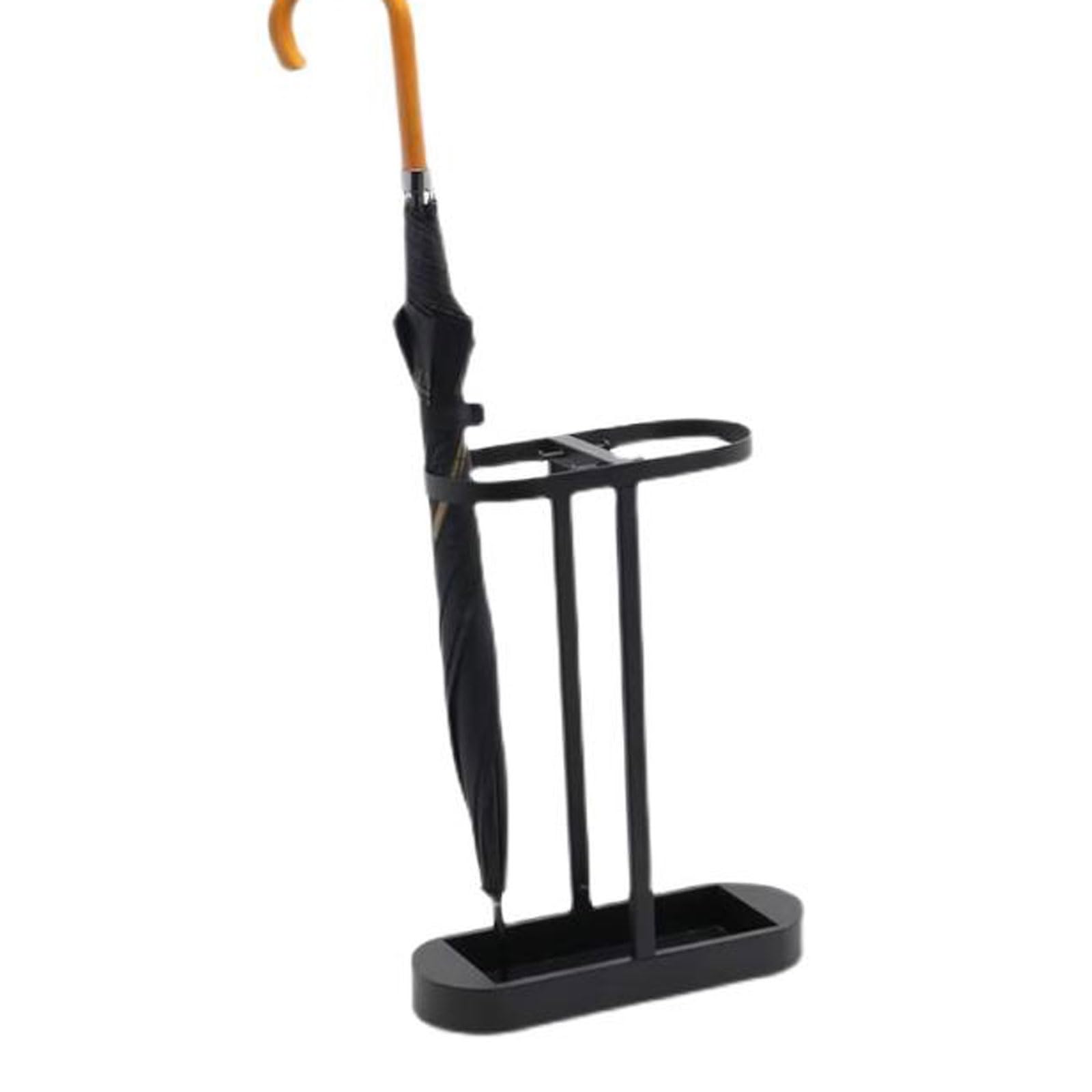 Lizhuzhuzs28 Freestanding Minimalist Umbrella Rack With Drip Tray and Hooks, Tall Short Organizer Storage, Space Saving Free-Standing Stands For Entryway Home Office Indoor Office