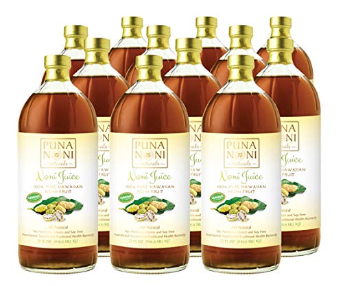 Puna Noni Naturals - 100% Pure Hawaiian Noni Juice 32oz - (12pk)