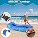 VLBPCR Inflatable Air Sofa Couch Beach Lounger Auto Deflate Mattress Waterproof for Camping Hiking Backyard Park Picnics Office Picnics (Klein Blue)