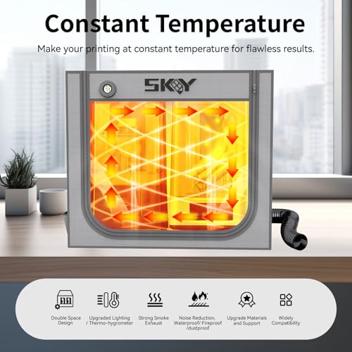 SKOUPHY Double Space Resin 3D Enclosure with Ventilation Kit LED Light Alternate view