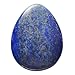 PESOENTH Lapis Lazuli Thumb Worry Stone, Carved Polished Palm Pocket Stones Reiki Chakra Healing Crystals Therapy Gemstone for Anxiety Stress, Water Drop Shaped