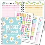 2026 Budget Planner and Monthly Bill Organizer - Monthly Budget Planner 2026, Financial Planners Budgeting Book, Bill Tracker Notebook for Expenses, Floral Undated Finance Organizer Journal