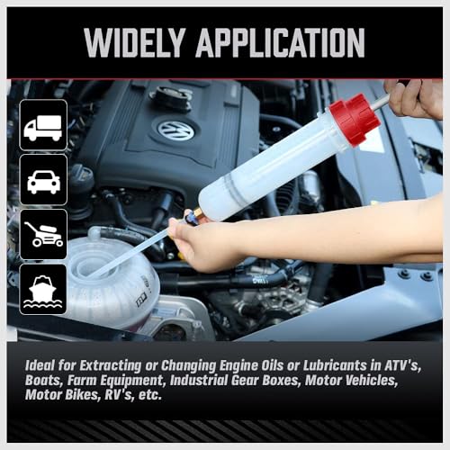 Sedy SDY-97535 Fluid Extractor - 200Cc Multi-Purpose Syringe, Oil Suction Pump, Manual Extraction And Filling Pump, Automotive Oil Syringe thumb #4