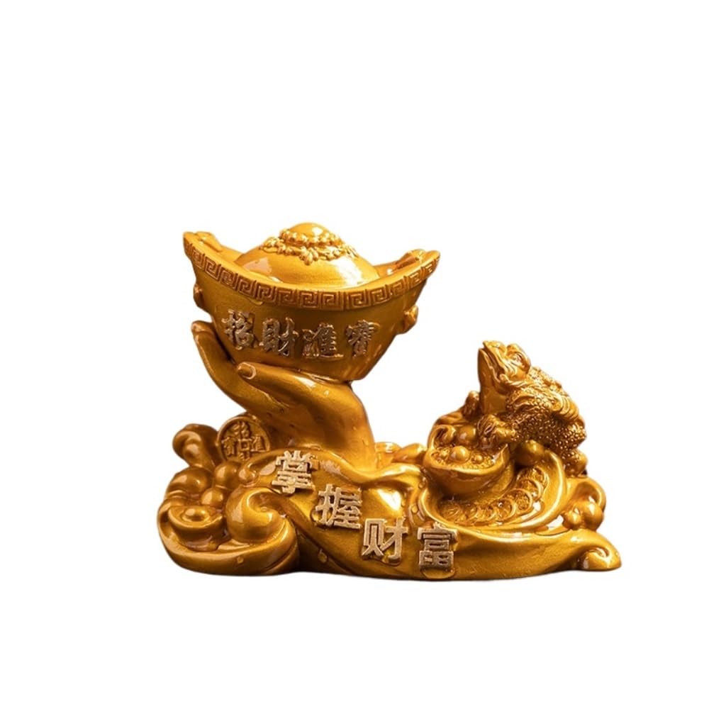 ENGENDER Kung Fu Tea Pet Resin Color Changing Tea Pet Desktop Zen Home Set Accessories Desk Decoration(A)