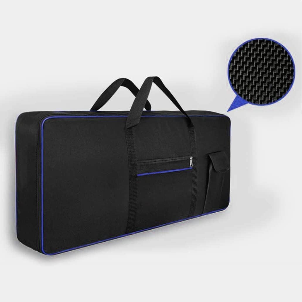 Borsa per tastiera elettronica Custodia per pianoforte a 61 tasti impermeabile Antiurto Tessuto Oxford Blu Borsa per tastiera a 61 tasti Custodia per pianoforte elettrico Borsa per tastiera elettronic