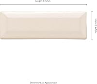 Vista 8 de MSI AMZ-M-00318 MSI - Protector contra salpicaduras de cocina de metro de cerámica biselada, color blanco antiguo, baño, acento, pared de ducha x 12