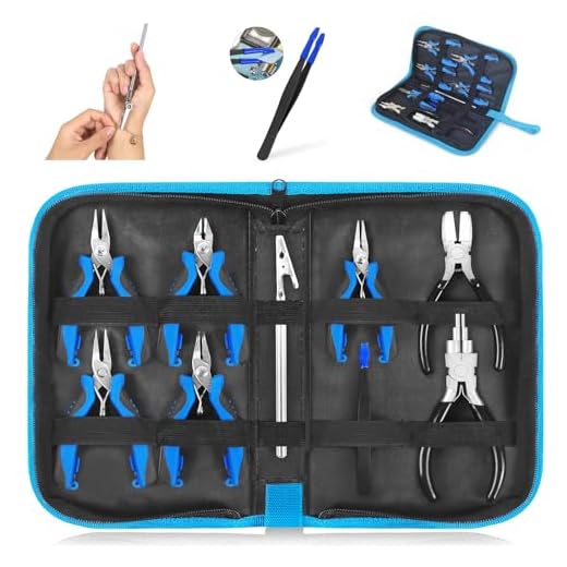 Jewelry Pliers Set Jewelry Making Tools Kit, Micro Jewelry Pliers Kit, Bracelet Tool Jewelry Helper, Jewelry Tweezers, Mini Pliers for Jewelry Making Supplies DIY Crafting Beading Repairing