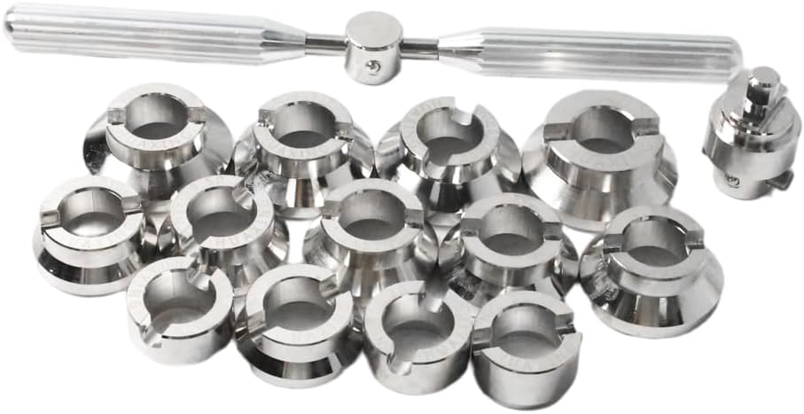 5537 Watch Back Remover Tool Kit, Watch Repair Tool with 13 Precision Dies for Professional Watchmaking and Maintenance - Fits 5700 Bench Opener