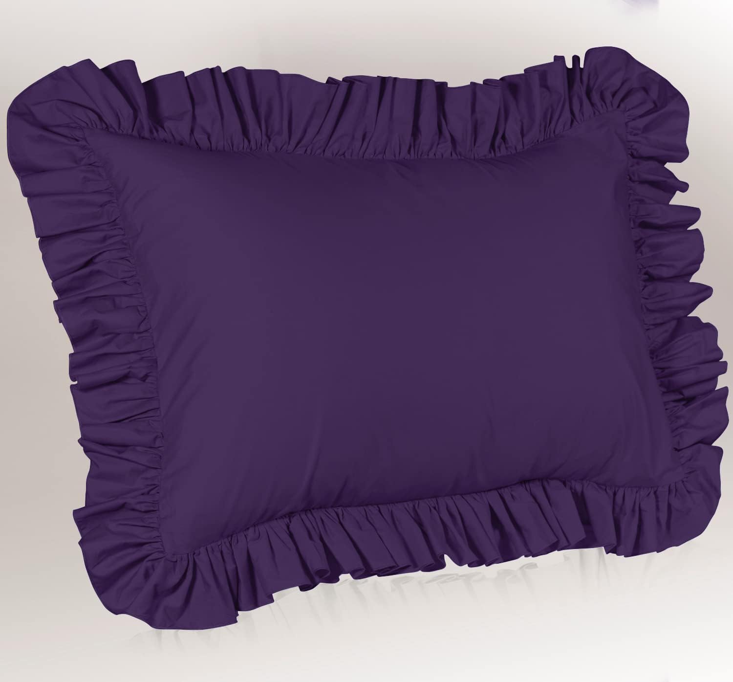 ruffled standard pillowcase