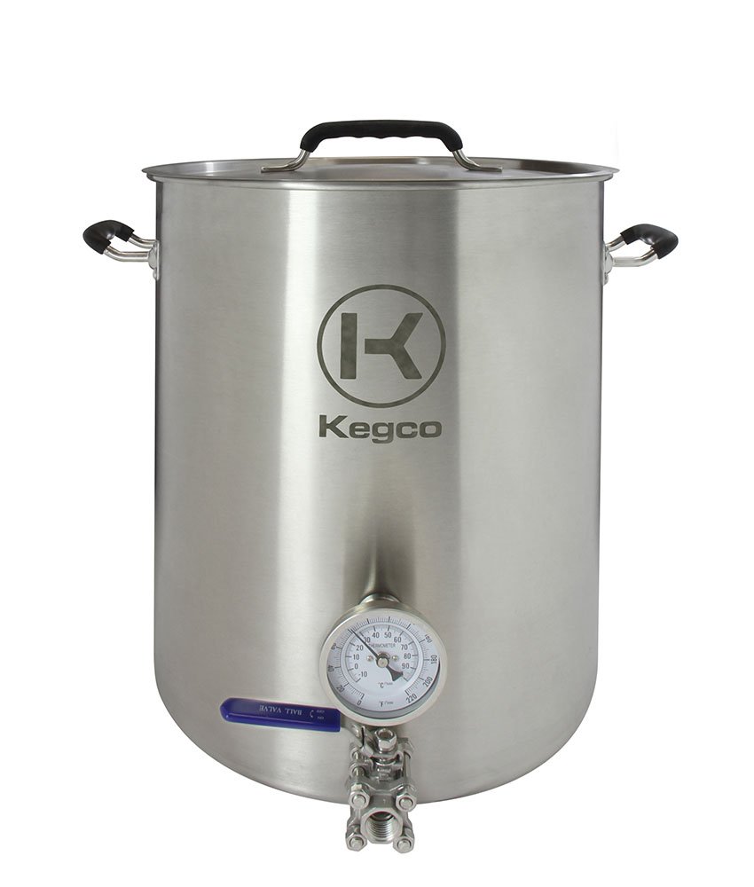 Kegco BF 3PXBK10-T3 Brew Kettle, 10 Gallon, Stainless Steel