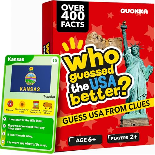 Quokka Who Guess It Better USA States – Educational Game with Visual Clues, Geography Learning...