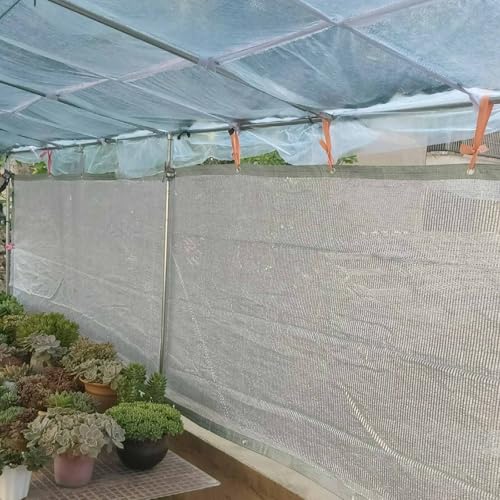 Toile d'ombrage en aluminium 55% 4x8m avec œillets pour serre et jardin - 5