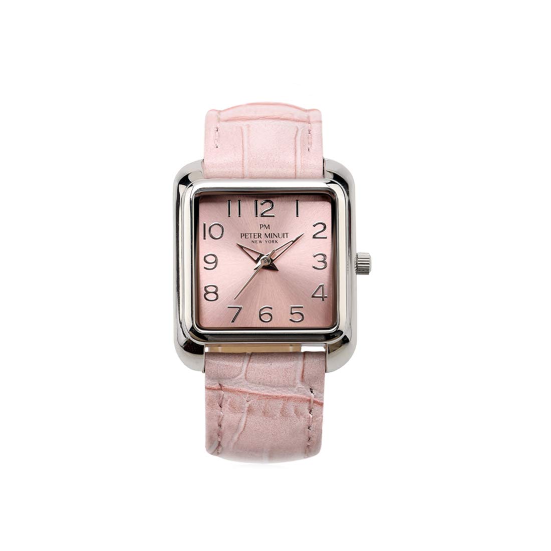 PETER MINUIT Times Square Classic Analogue Pink Dial Womens Japanese Quartz Watch Leather Strap Dual Time PM292-C (B08TM7G9WB) Amazon Price History, Amazon Price Tracker