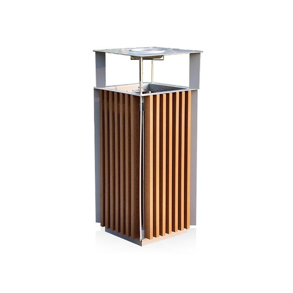 Outdoor Trash Can komercyjny kosz na śmieci, metalowy pojemnik do recyklingu do użytku na zewnątrz z wyjmowanym pojemnikiem wewnętrznym, pojemnik na śmieci