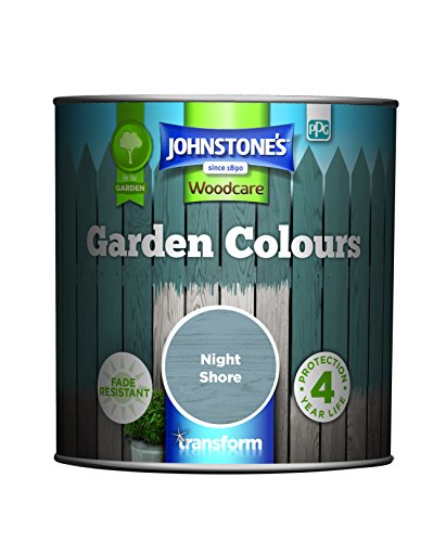 Johnstones - Garden Colours - Night Shore - Exterior Wood Paint - Fade Resistant - Suitable for Garden Furniture Outdoors - Fence Paint - Dry in 2 hours - 12m2 Coverage per Litre - 1L