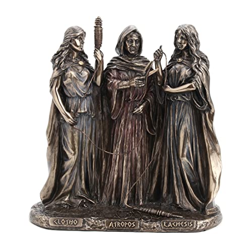 Estatua griega de resina con acabado bronce miniatura 1