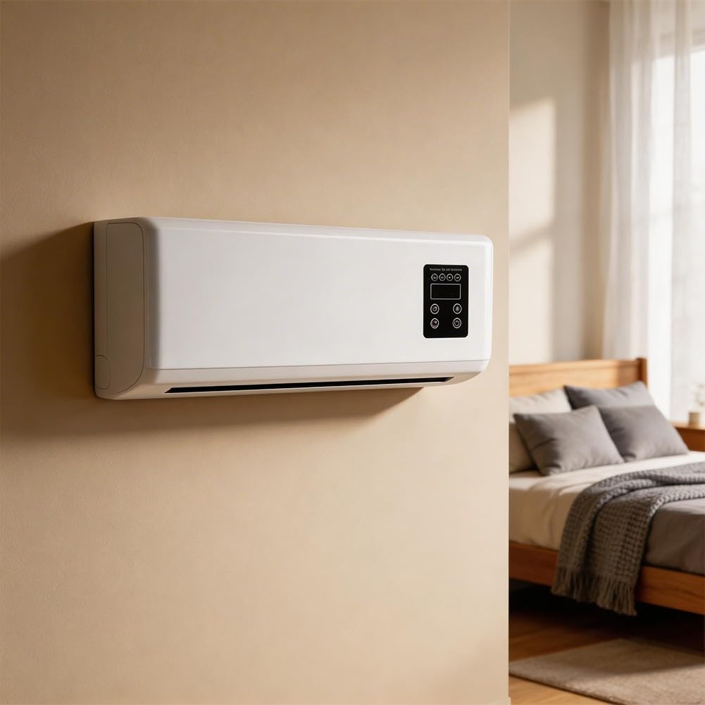 Ventilador de aire acondicionado montado en la pared 2 en 1 para refrigeración y calefacción con control climático eficiente de energía (estándar de la UE)