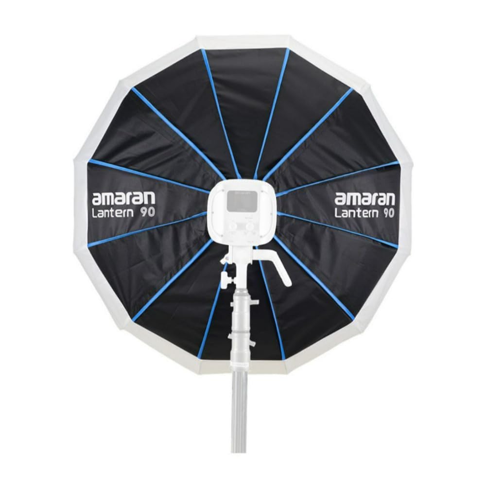 Amaran Lantern 90 cm, 90 cm, omnidirektionaler Modifikator mit weichem Licht für Umgebungsbeleuchtung, schnelles Baudesign, ideal für Studio, Standort und Videoinhalte mit großen