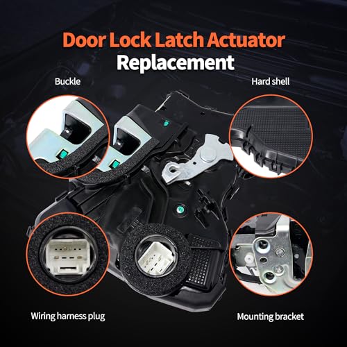 Image of HiSport Door Lock Latch Actuator Assembly Front Right Side Replacemnet for Toyota 4Runner Camry Highlander Prius C V Rav4 Tundra,Compatible with Lexus Scion CT200h IS250 Convertible 69030-0C050