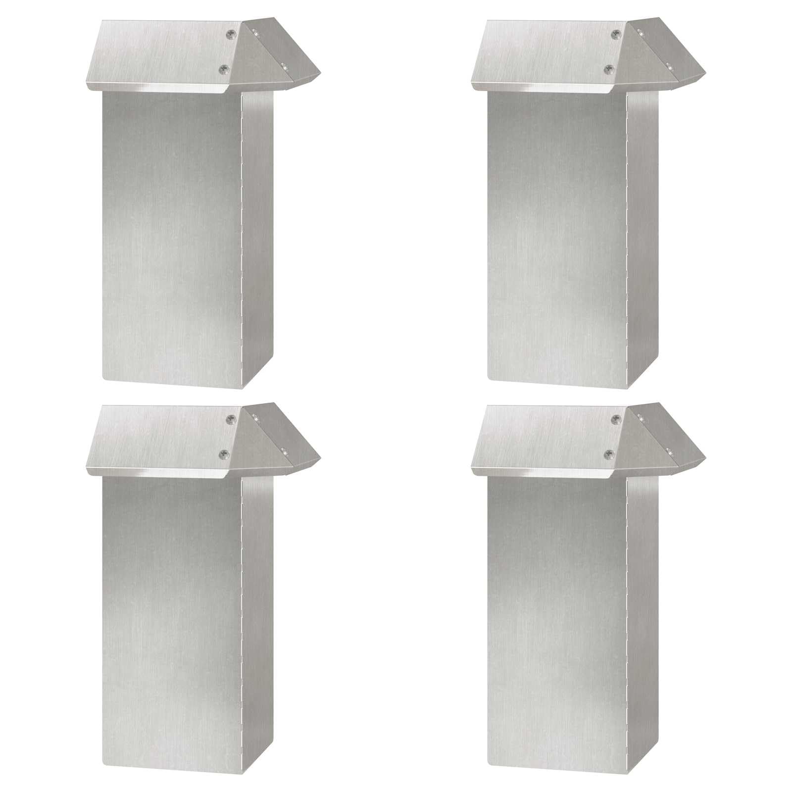vidaXL Schneckenzauns 20 pcs Silber Edelstahl, Moderner Gartenzaun, robuster Außenbereich, Metallrand, einfaches Design, effektiver Schutz
