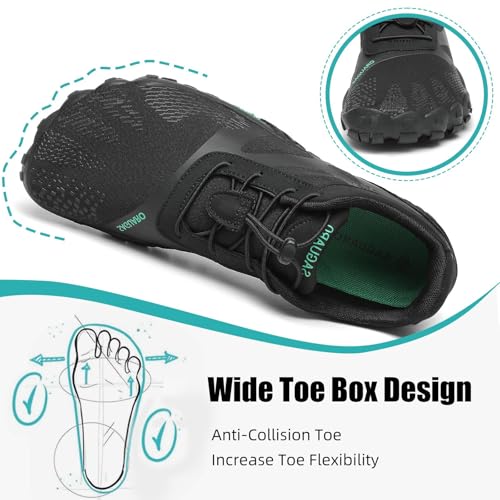 Image of SAGUARO Womens Mens Barefoot Shoes Minimalist Trail Runner Wide Toe Box Zero Drop Outdoor Cross Training Shoe