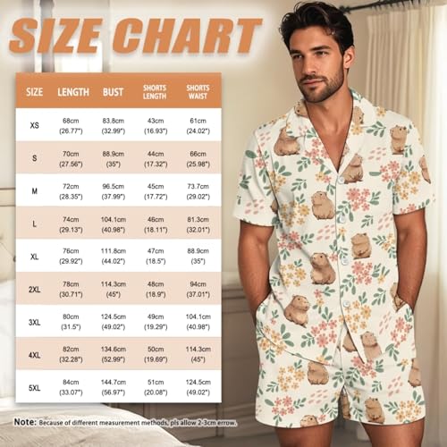 Image of Women's Short Sleeve Sleepwear Pajamas Nightwear with Pockets | skin-friendly breathable material resists pilling fading and deformation after repeated washing