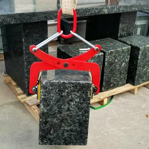 Granitplatten-Hebeklammern, robuste, verstellbare Steinklemmen, Hebeklammern für Stein, Marmor und Granit – verstellbare Plattenheber für 6–18 cm (2,4–7,1 Zoll), 325