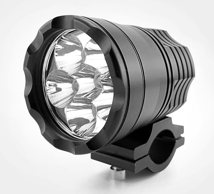 Motorcycle Driving Lights 12-60V 40W 3600LM LED Fog Lights for ATV UTV Bike Car Truck Boat Forklift Waterproof LED Spotlights with 6 Light Beads High Low Strobe Beam Switch Universal (Black 2)