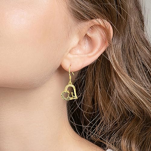 TANGPOET Giraffe Dangle Drop Earrings Jewelry Gifts for Women Mom Her 925 Sterling Silver Hypoallergenic Earrings for Birthday Mothers4
