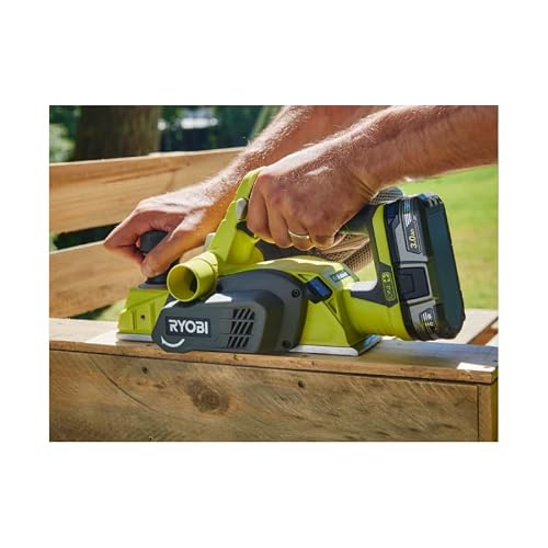 Pack RYOBI rabot 18V One+ 82mm R18PL-0-1 batterie 4.0Ah - 1 chargeur rapide 2.0Ah RC18120-140