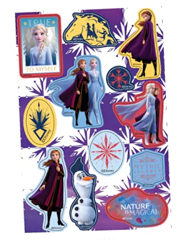 Disney FROZEN II Holographic 10 Sticker Sheet - 3 x Packs