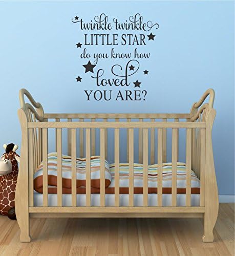 Twinkle Twinkle Little Star Do You Know How Loved You are? - Adhesivo decorativo para pared