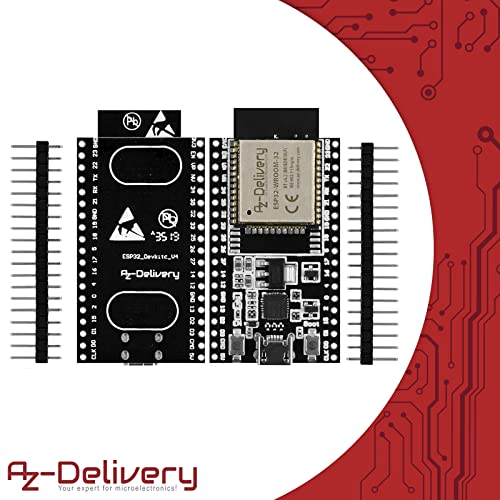 AZDelivery 3 x ESP-32 Dev Kit C V4 Ongeoldeerde Versie compatibel met Arduino Inclusief E-Book! - Afbeelding 6