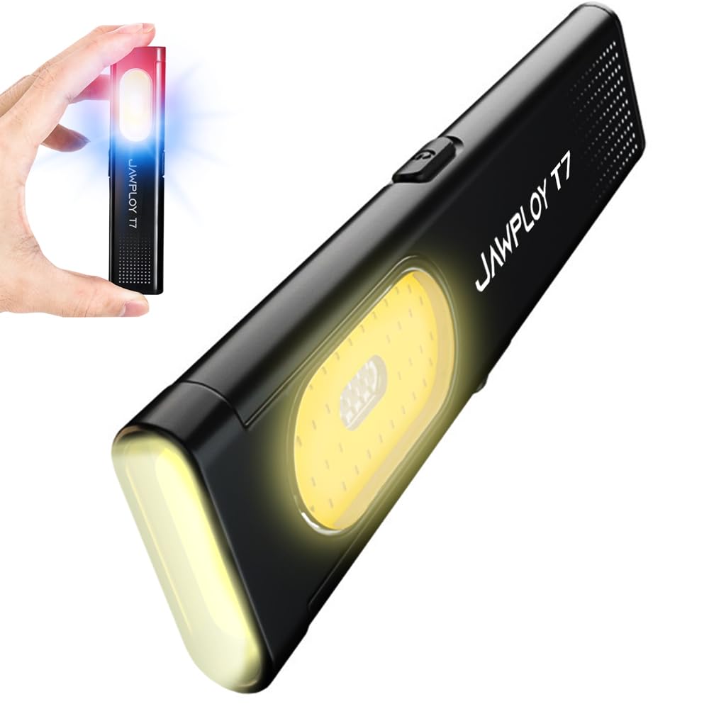 Jawploy Pocket Flashlight Rechargeable EDC Flashlight, 675LM, Dual