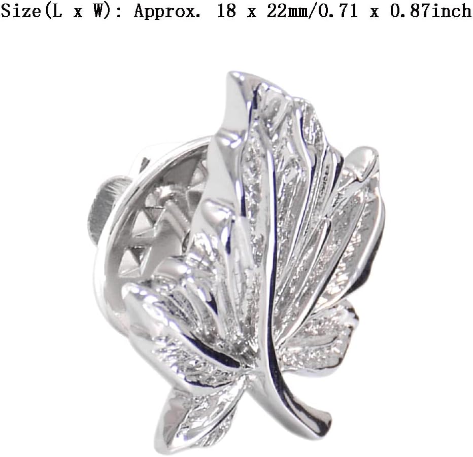 Elegant Lapel Pin Badges Maple Leaf Breastpin Collar Pin, Brooch Buttons Pins For Men Boys