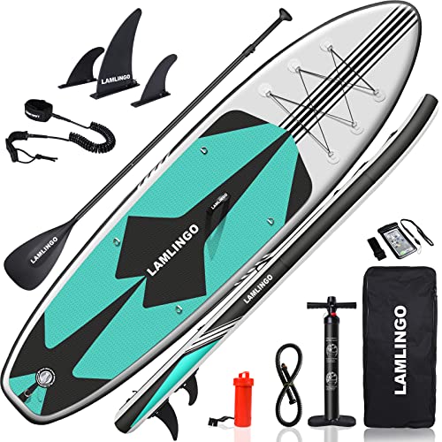 Rolimate SUP Board Paddle Board Dickes Stand Up Paddling SUP Board Set für Sport Rudern/Rucksack/Spule Leine/Leash/Mobil...