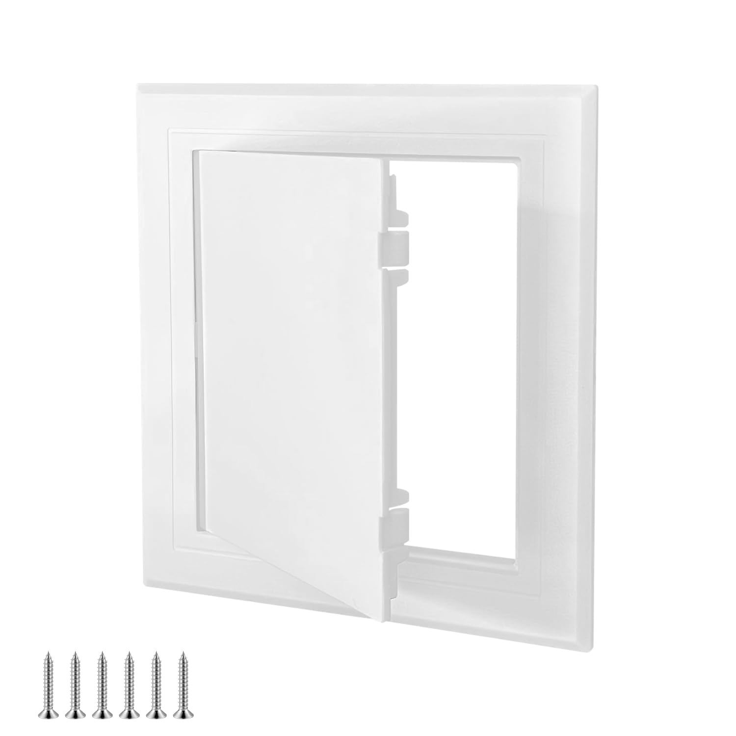 Qrity 4x6 Inch(100×150mm) Access Panel, Paintable Easy Access Doors, ABS Plastic Inspection Hatch with Installation Screws