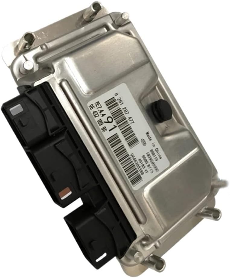 9643218988 Car Engine Computer Electronic Control Module ECU ME7.4.4，Compatible for Peugeot 206 207 307 Compatible for Citroen C2 C3 0261207477