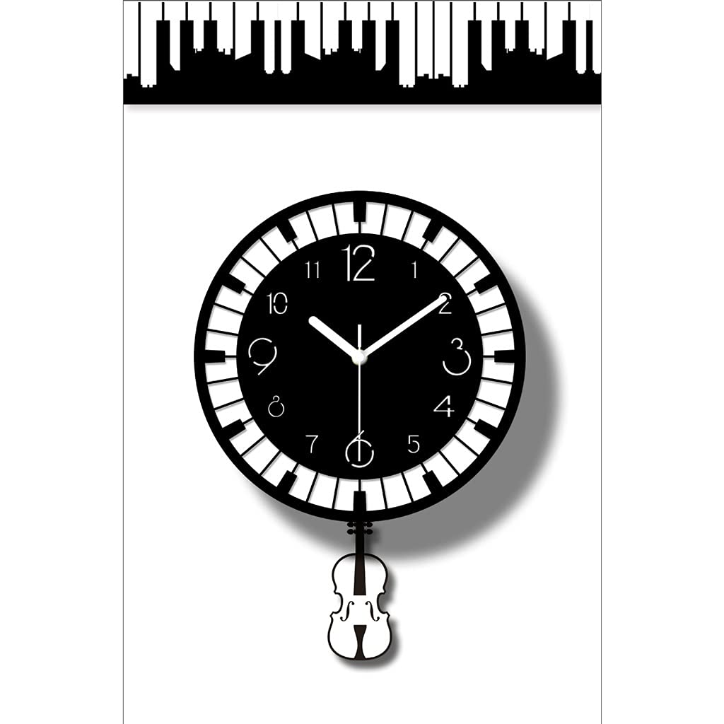 Péndulo Reloj de Pared Digital Manecillas Dormitorio Sala de Estar Reloj de Pared Cocina Baño Relojes