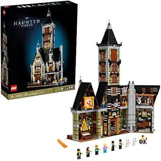 LEGO Icons Haunted House 10273 Powered Up Ready Building Set for Adults, Ghost Collection, Home Décor, DIY Creative Activity, Gift Idea