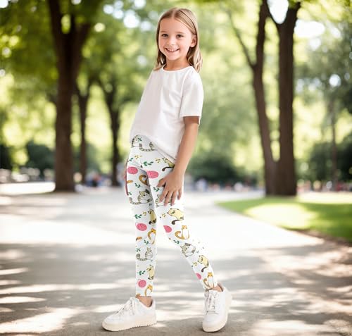 Kiench Girls Printed Leggings Yoga Pants for Kids Pack of 32