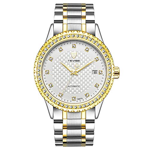 Montre mécanique automatique LULI étanche et élégante style diamant