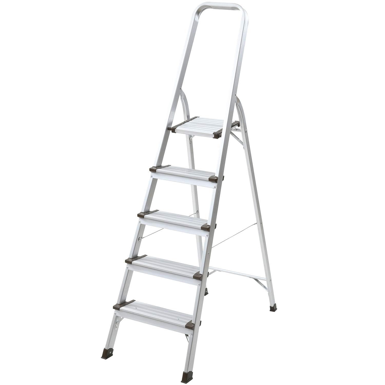 Amazon.co.jp: 脚立 5段 幅48×奥行103.5×高さ166cm 耐荷重100kg