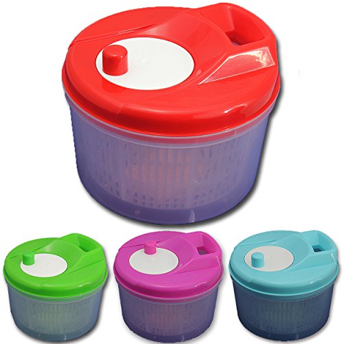 Guaranteed4Less Cuenco de Drenaje para Ensalada con Escurridor Grande para Secar Hojas y Lechugas